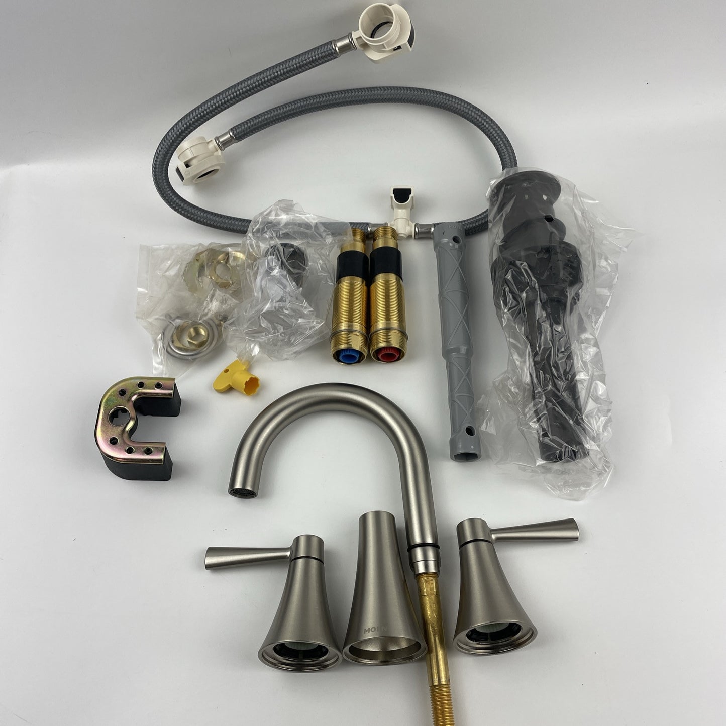 Moen 84023SRN Ronan 8 in. 2-Handle Bathroom Faucet in Spot Resist Brushed Nickel