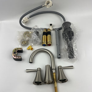 Moen 84023SRN Ronan 8 in. 2-Handle Bathroom Faucet in Spot Resist Brushed Nickel
