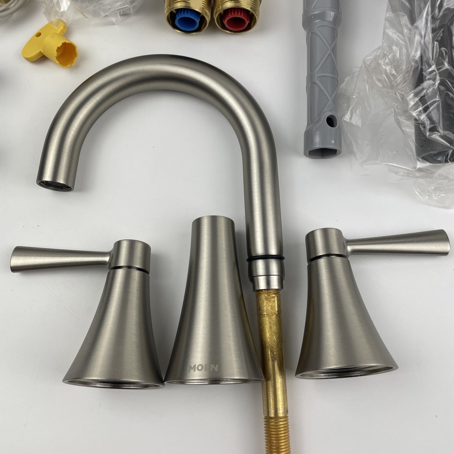 Moen 84023SRN Ronan 8 in. 2-Handle Bathroom Faucet in Spot Resist Brushed Nickel