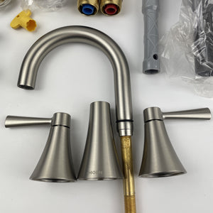 Moen 84023SRN Ronan 8 in. 2-Handle Bathroom Faucet in Spot Resist Brushed Nickel