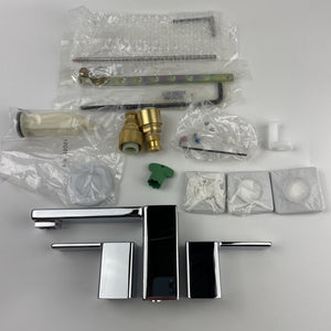 (READ) Moen TS6721 90 Degree Two-Handle Widespread Bathroom Faucet - Chrome