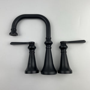 (READ) Moen TS44102BL Colinet Two-Handle High Arc Bathroom Faucet - Matte Black