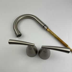(READ) Moen 84716SRN Essie Widespread 2-Handle Bathroom Faucet - Brushed Nickel