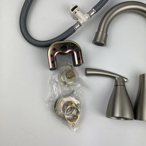 (READ) Moen 84716SRN Essie Widespread 2-Handle Bathroom Faucet - Brushed Nickel