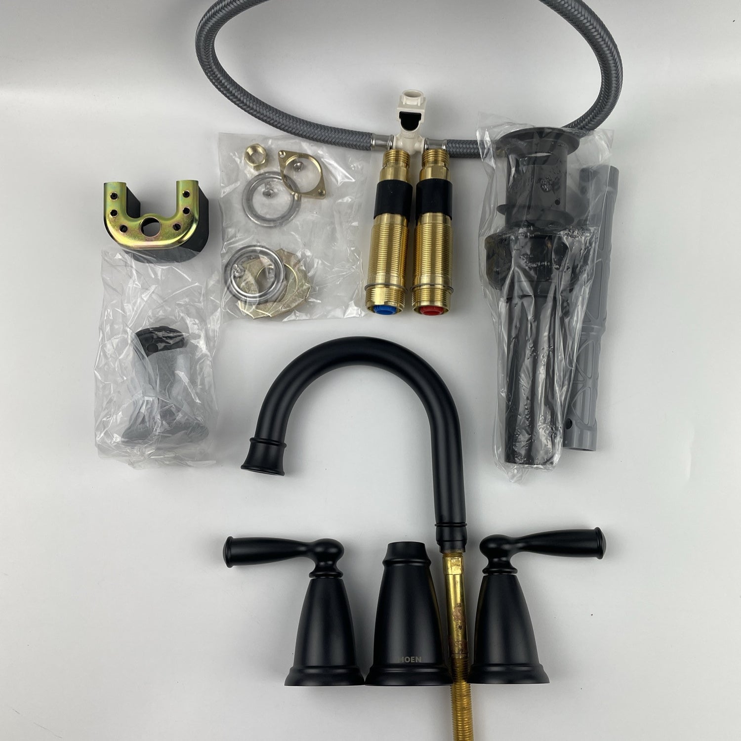 Moen 84947BL Banbury 2-Handle Widespread Bathroom Faucet - Matte Black