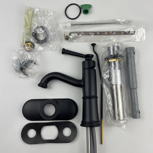 Moen 6402BL Belfield Single Handle 1 Hole Bathroom Faucet - Matte Black