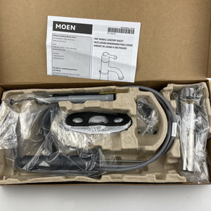 Moen 6402BL Belfield Single Handle 1 Hole Bathroom Faucet - Matte Black