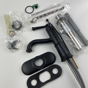 Moen 6402BL Belfield Single Handle 1 Hole Bathroom Faucet - Matte Black