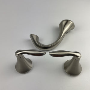 (READ) Moen T6420BN Eva 2-Handle Widespread Bathroom - Brushed Nickel