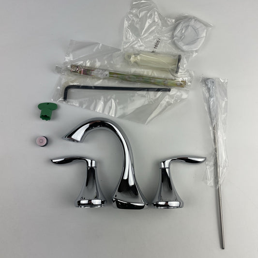 Moen T6420 Eva Two-Handle Widespread High Arc Bathroom Faucet - Chrome