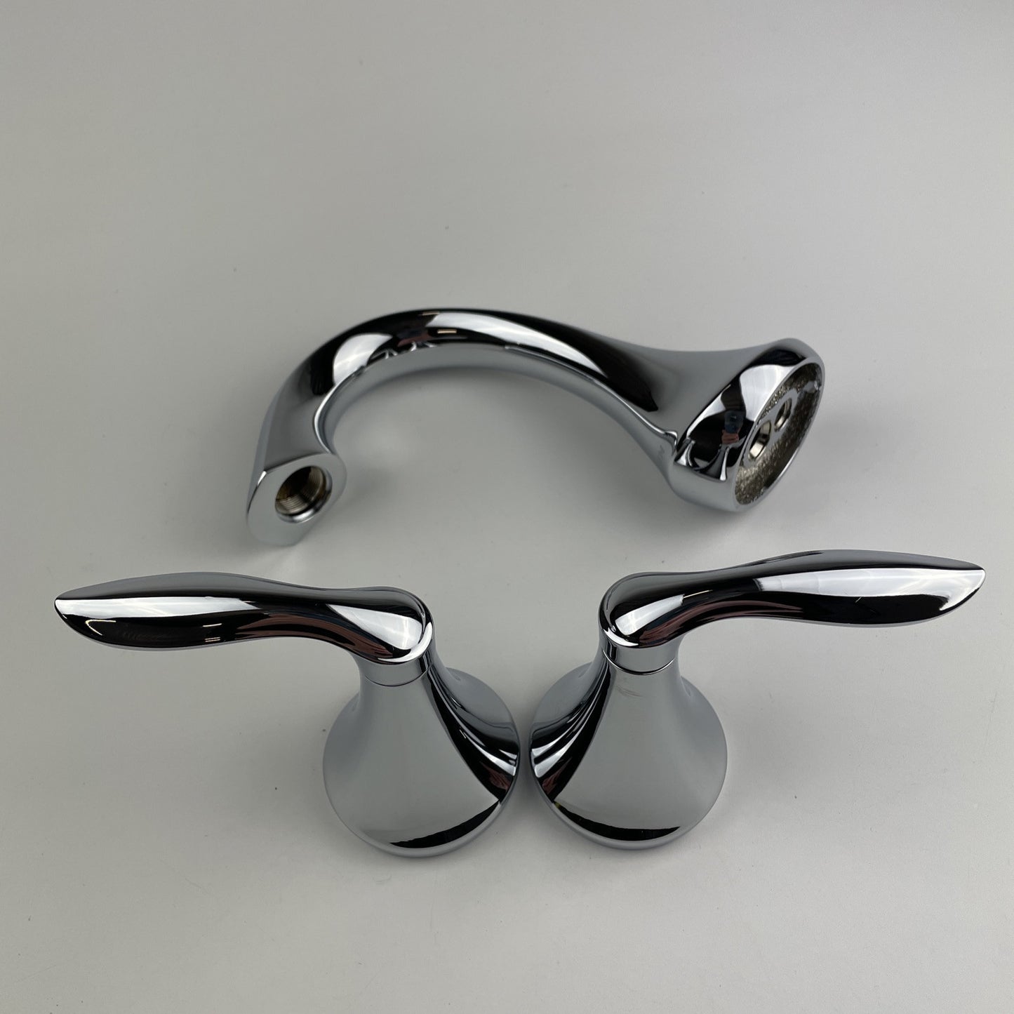 Moen T6420 Eva Two-Handle Widespread High Arc Bathroom Faucet - Chrome
