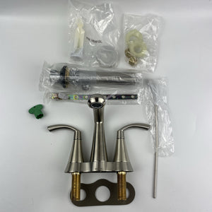 Moen 6172BN Glyde Two-Handle Centerset Bathroom Faucet - Brushed Nickel