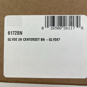 Moen 6172BN Glyde Two-Handle Centerset Bathroom Faucet - Brushed Nickel