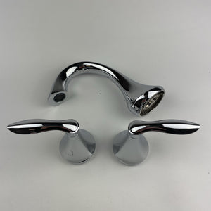 (READ) Moen T6420 Eva Two-Handle Widespread High Arc Bathroom Faucet - Chrome