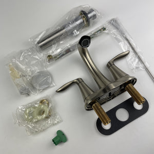 Moen 6410BN Eva 2-Handle Centerset Bathroom Faucet - Brushed Nickel