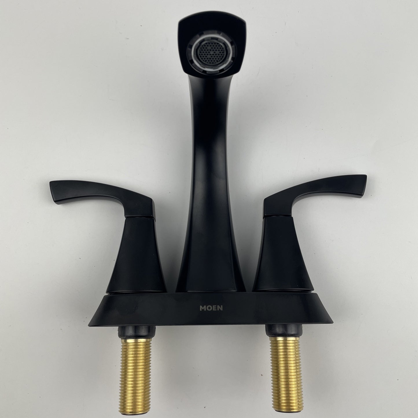 Moen 84506BL Lindor Two-Handle High Arc Bathroom Faucet - Matte Black