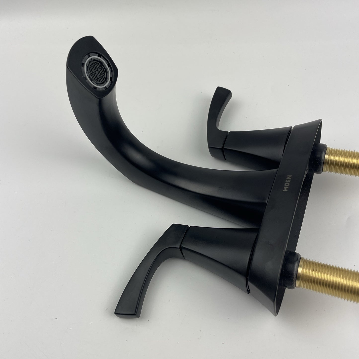 Moen 84506BL Lindor Two-Handle High Arc Bathroom Faucet - Matte Black