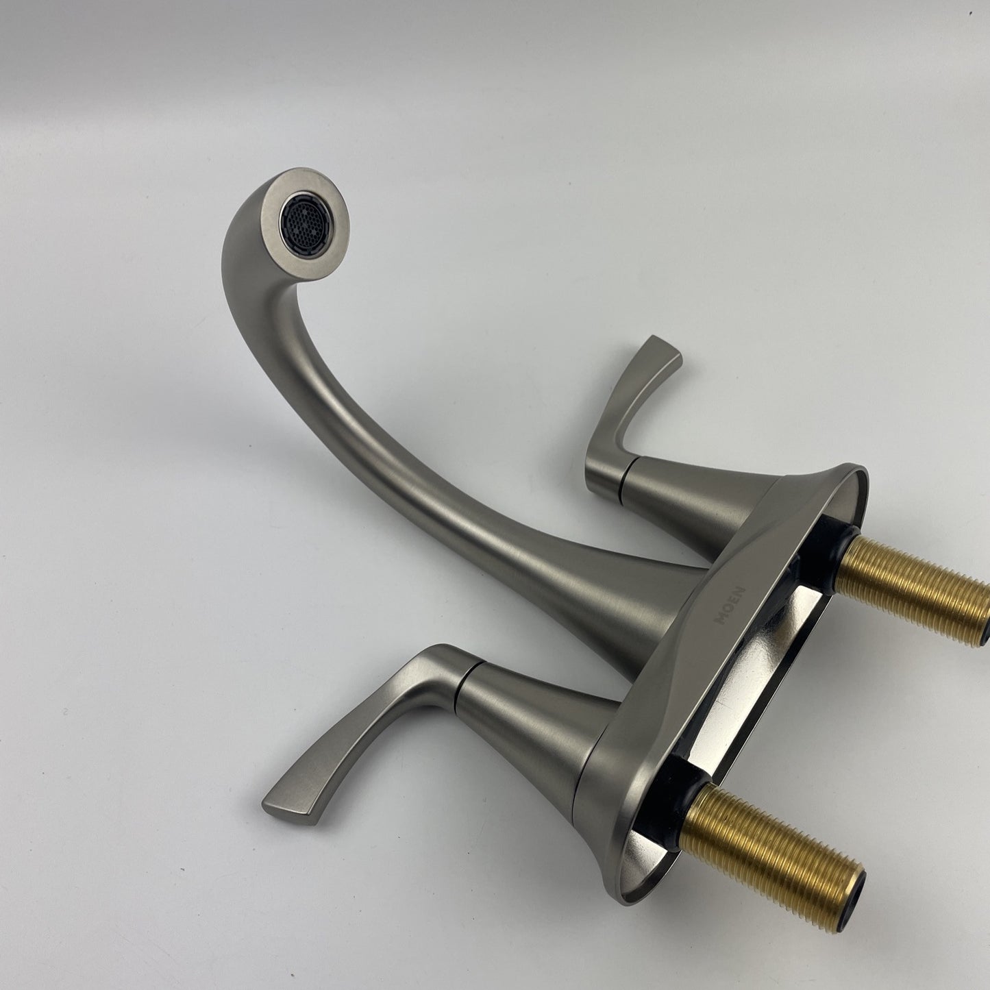 Moen 84467SRN Korek Centerset Bathroom Sink Faucet - Brushed Nickel