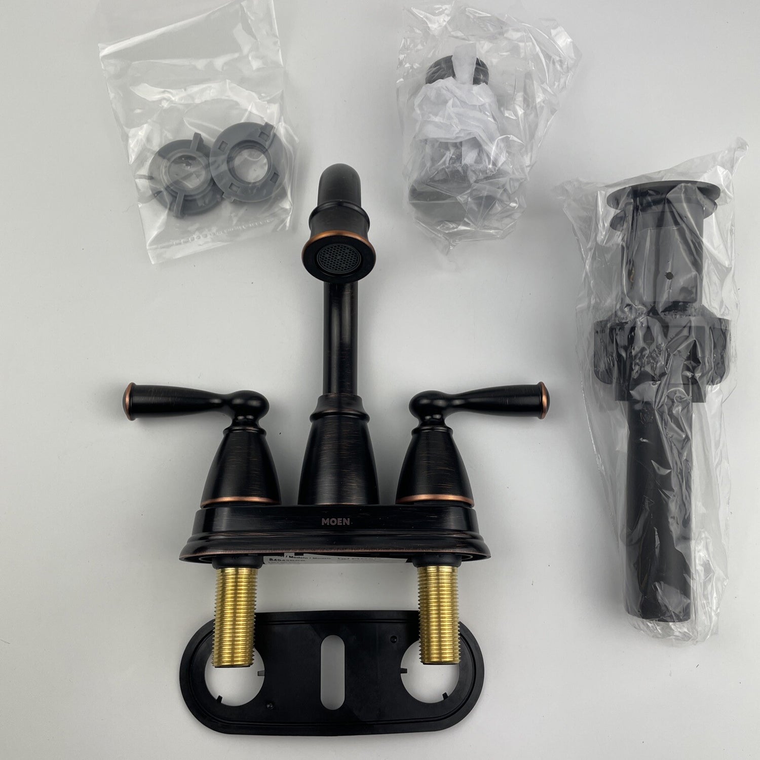 Moen 84943BRB Banbury Two-Handle High Arc Bathroom Faucet - Mediterranean Bronze