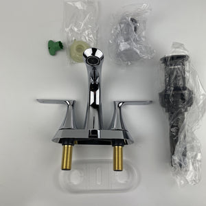 (READ) Moen 84515 Findlay Centerset Double-Handle Bathroom Faucet - Chrome