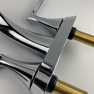 (READ) Moen 84515 Findlay Centerset Double-Handle Bathroom Faucet - Chrome