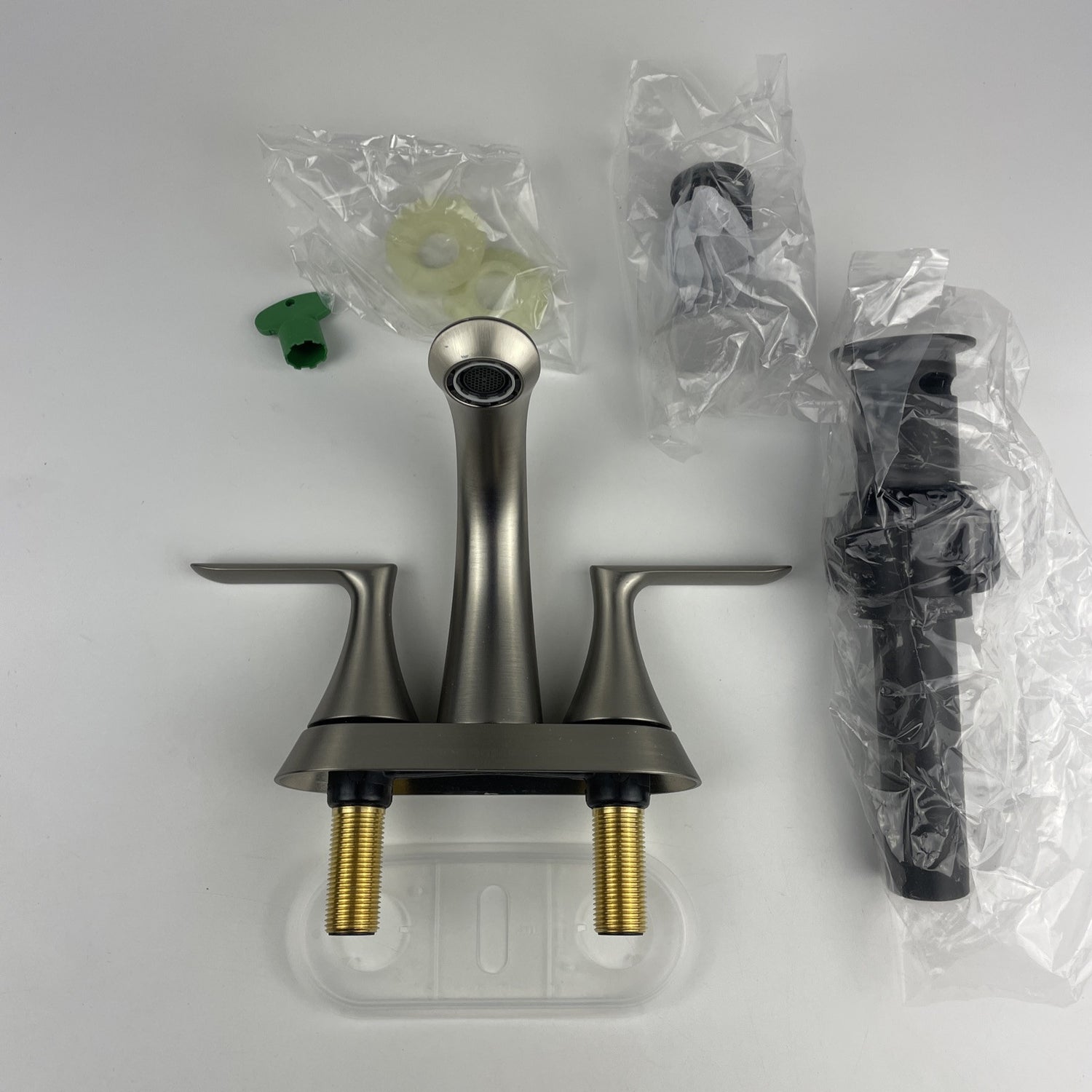 (READ) Moen 84515SRN Findlay 2-Handle Centerset Bathroom Faucet - Brushed Nickel