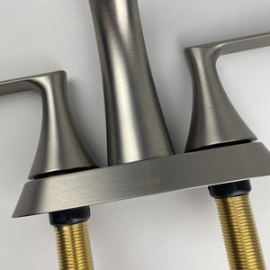 (READ) Moen 84515SRN Findlay 2-Handle Centerset Bathroom Faucet - Brushed Nickel