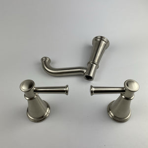 (READ)Moen T6405BN Belfield Two-Handle High Arc Bathroom Faucet - Brushed Nickel