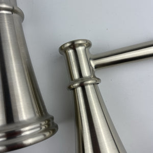 (READ)Moen T6405BN Belfield Two-Handle High Arc Bathroom Faucet - Brushed Nickel