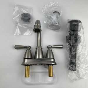 Moen 84943SRN Banbury Centerset Two-Handle Bathroom Faucet - Brushed Nickel