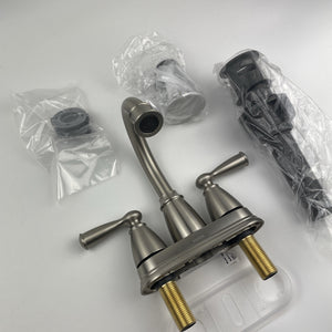 Moen 84943SRN Banbury Centerset Two-Handle Bathroom Faucet - Brushed Nickel