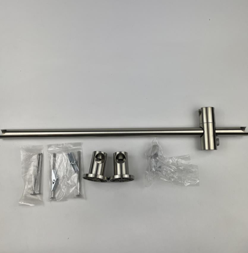 (READ) Moen 155746BN Slide Bar with Adjustable Hand Shower Holder Brushed Nickel