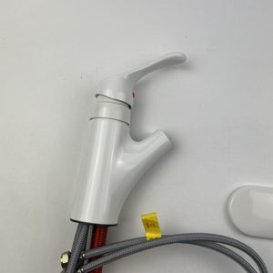 Moen CA87316W Renzo Single-Handle Pull-Out Sprayer Kitchen Faucet in Glacier