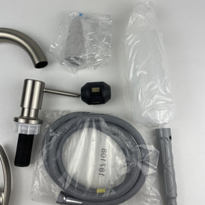 Moen 87932SRS Reyes Pulldown Kitchen Faucet Stainless W/Soap Dispenser - Chrome