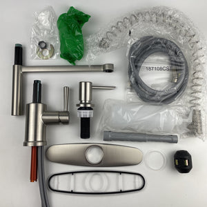 Moen 87194SRS Indi 1 Handle High Arc Pulldown Sprayer Kitchen Faucet Stainless