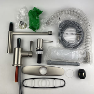 Moen 87194SRS Indi 1 Handle High Arc Pulldown Sprayer Kitchen Faucet Stainless