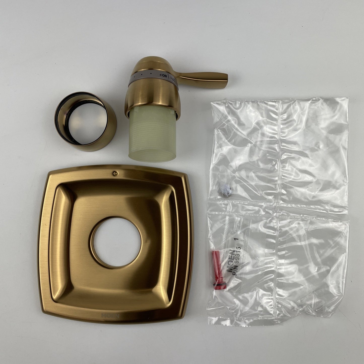 Moen T4691BG Voss Shower Single Function Thermostatic Valve Trim - Brushed Gold