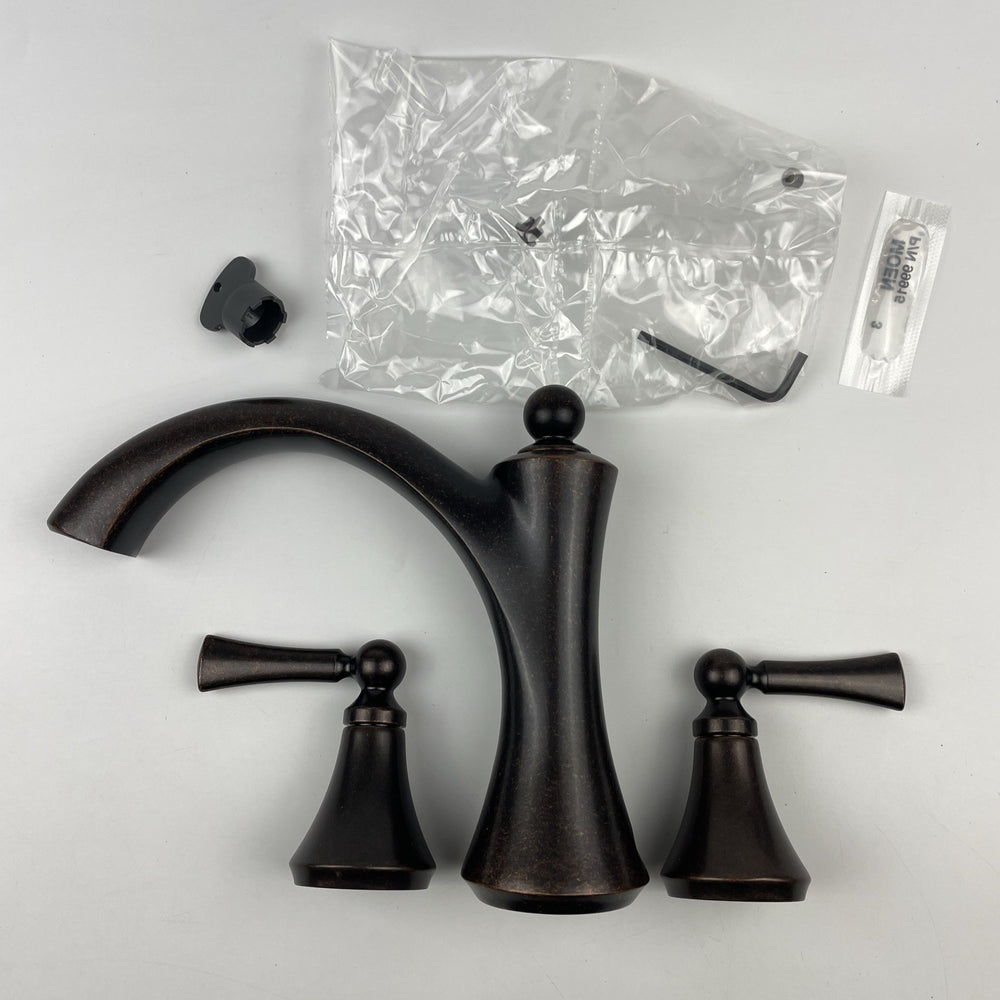 Moen T653ORB Wynford Two Handle Deck Mounted Roman Tub Faucet  Oil Rubbed Bronze