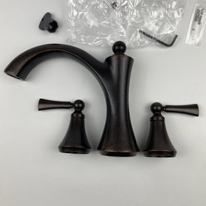 Moen T653ORB Wynford Two Handle Deck Mounted Roman Tub Faucet  Oil Rubbed Bronze