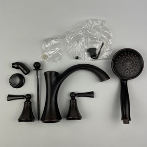 (READ) Moen T654ORB Wynford Deck Mounted Roman Tub Filler Trim Oil Rubbed Bronze