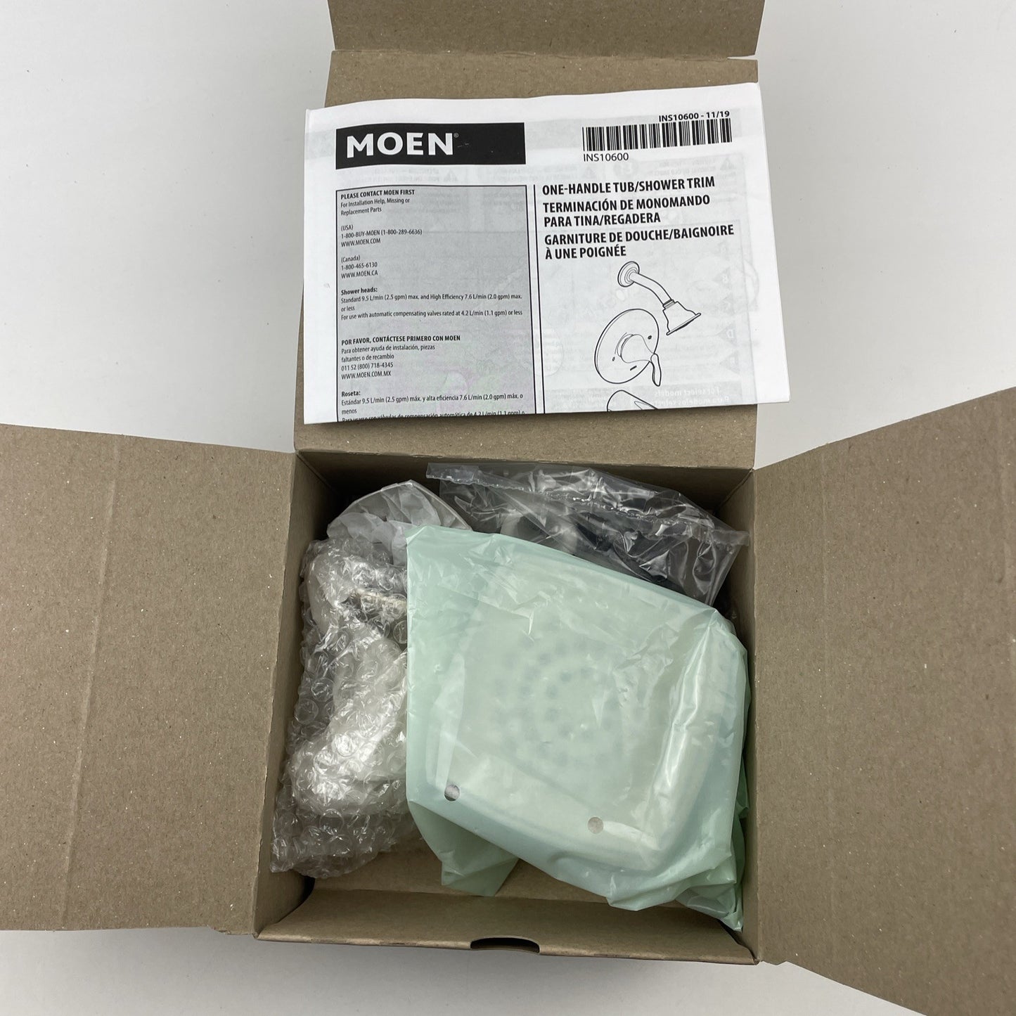 Moen T2692EPBN Voss Posi Temp Eco Performance Shower Trim Only - Brushed Nickel