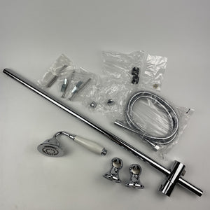 (READ)Moen S12107EP Weymouth Eco Performance Handheld Shower w/ Slide Bar Chrome