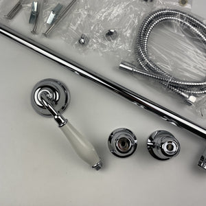 (READ)Moen S12107EP Weymouth Eco Performance Handheld Shower w/ Slide Bar Chrome