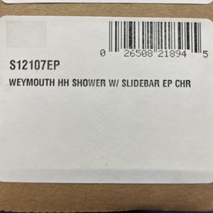 (READ)Moen S12107EP Weymouth Eco Performance Handheld Shower w/ Slide Bar Chrome