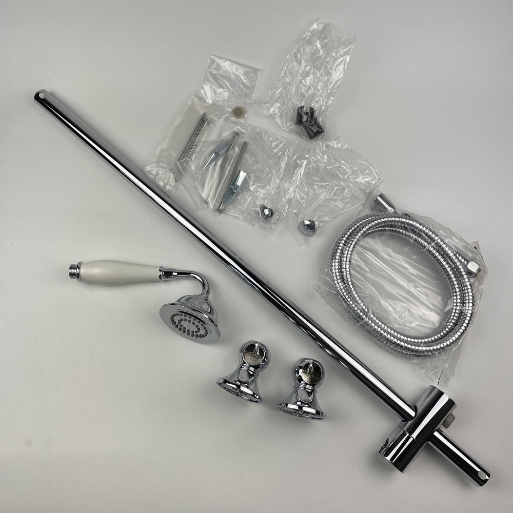 (READ)Moen S12107EP Weymouth Eco Performance Handheld Shower w/ Slide Bar Chrome