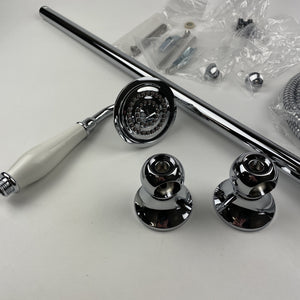(READ)Moen S12107EP Weymouth Eco Performance Handheld Shower w/ Slide Bar Chrome