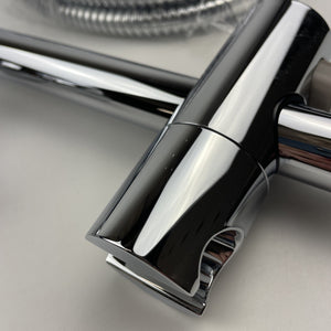(READ)Moen S12107EP Weymouth Eco Performance Handheld Shower w/ Slide Bar Chrome