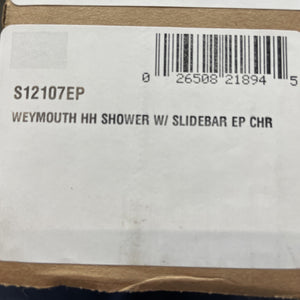 (READ)Moen S12107EP Weymouth Eco Performance Handheld Shower w/ Slide Bar Chrome