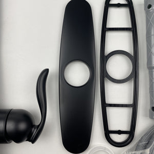 READ Moen 7594EWBL Arbor One-Handle High Arc Pulldown Kitchen Faucet Matte Black