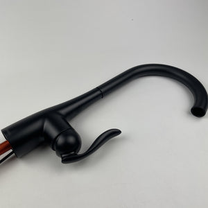 READ Moen 7594EWBL Arbor One-Handle High Arc Pulldown Kitchen Faucet Matte Black